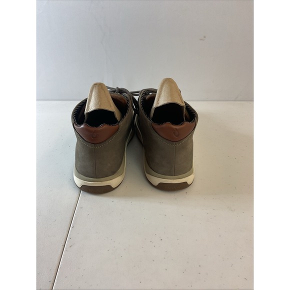 OluKai Papaku 'Ili Mens Gray Leather Chukka Boots Shoes US M 11.5 EUR 44.5 - Picture 3 of 14